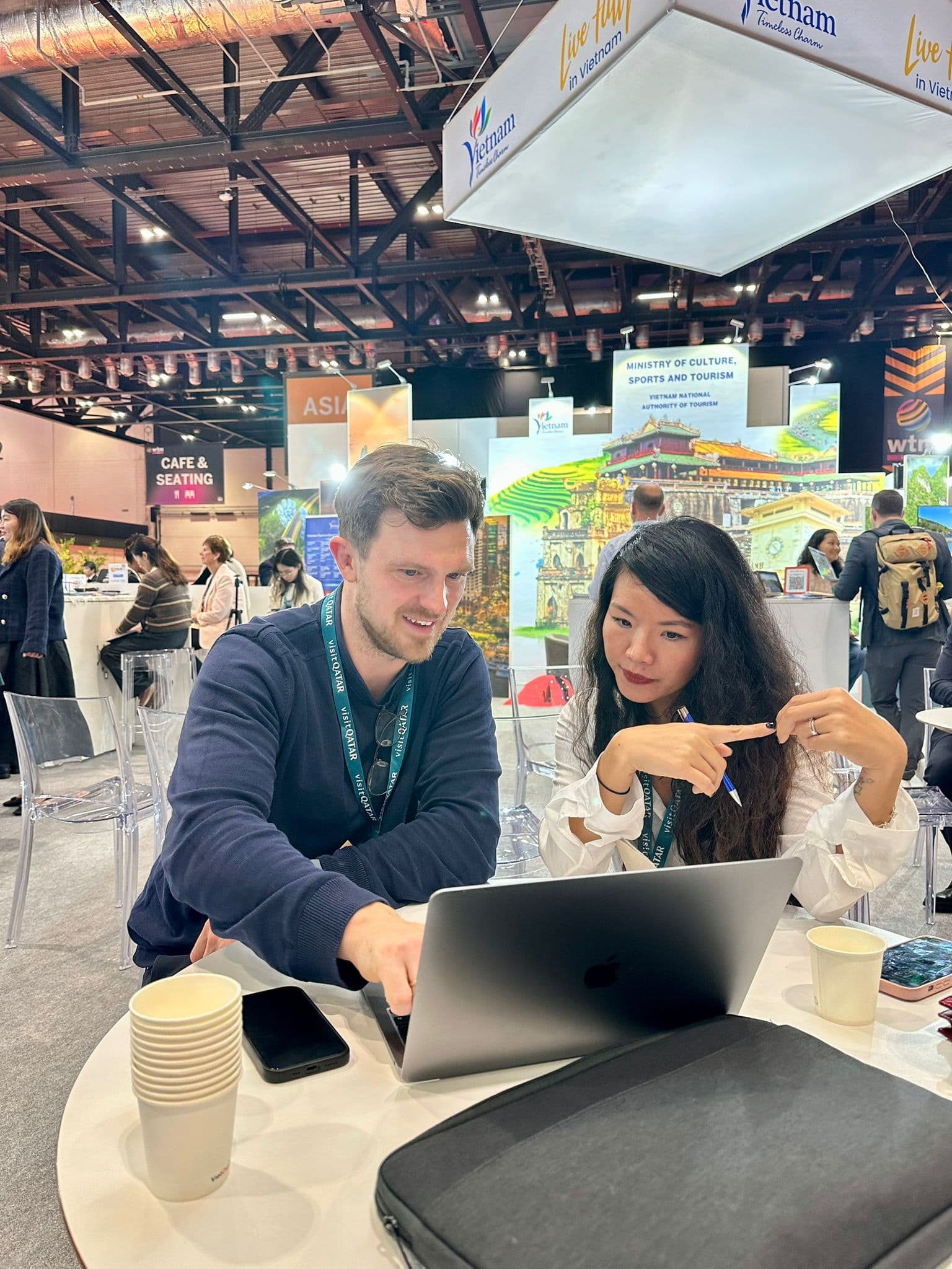 Marqetlife working with a travel brand at a global tourism trade show